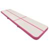 Inflatable Gymnastics Mat with Pump - 700x100x20cm - Pink