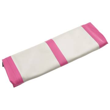 Inflatable Gymnastics Mat with Pump - 700x100x20cm - Pink