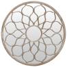 Garden Mirror Sand 60x3 cm Iron Round for Outdoor Use