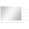 Elegant Wall Mirror with 5 Shelves - 100x60 cm Silver