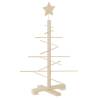 Wooden Christmas Tree Decoration - 75 cm Solid Pine Wood