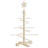 Wooden Christmas Tree Decoration - 75 cm Solid Pine Wood