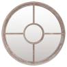 Garden Mirror Sand 40x4 cm Iron Round for Outdoor Use