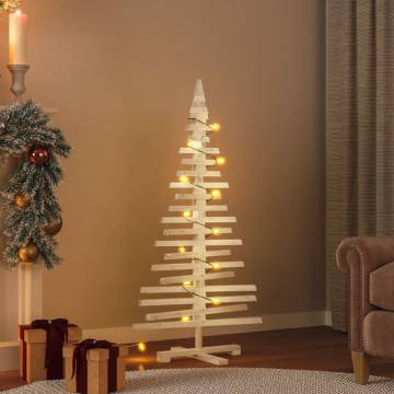 Wooden Christmas Tree 120 cm - Solid Pine Decoration