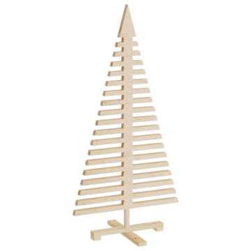 Wooden Christmas Tree 120 cm - Solid Pine Decoration