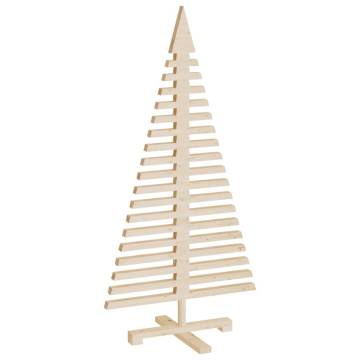 Wooden Christmas Tree 120 cm - Solid Pine Decoration