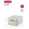 Curver Storage Box with Lid M 18L - Creamy White | HipoMarket UK