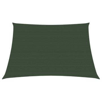 Sunshade Sail 160 g/m² - Dark Green 3/4x2 m | HipoMarket