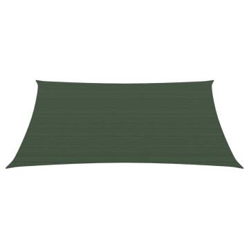 Sunshade Sail 160 g/m² - Dark Green 3/4x2 m | HipoMarket