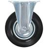 12 pcs Casters 125 mm - Durable Rubber & Zinc-Coated Iron