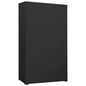 Filing Cabinet Anthracite 90x46x164 cm Steel - HipoMarket