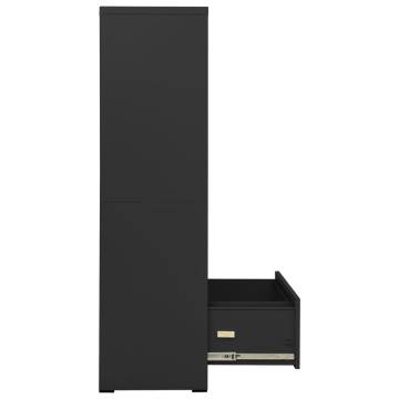 Filing Cabinet Anthracite 90x46x164 cm Steel - HipoMarket