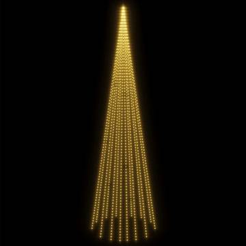 Christmas Tree on Flagpole - 1134 LEDs, Warm White, 800 cm