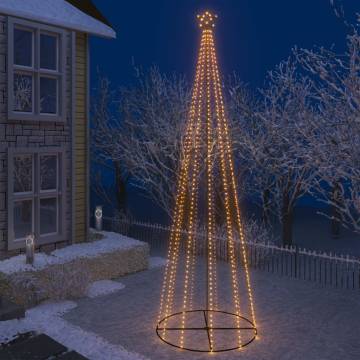 Illuminated Christmas Cone Tree - 732 LEDs - 160x500 cm