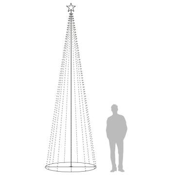 Illuminated Christmas Cone Tree - 732 LEDs - 160x500 cm