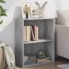  2-Tier Book Cabinet Concrete Grey 60x30x76.5 cm Engineered Wood Colour concrete grey Quantity in Package 1 Height 76.5 cm Width 60 cm 