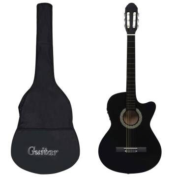 12 Piece Western Guitar Set with Equalizer - Black