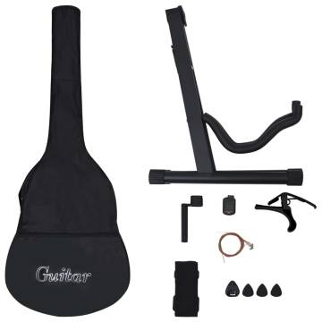 12 Piece Western Guitar Set with Equalizer - Black