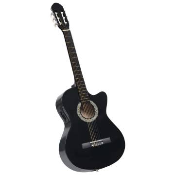 12 Piece Western Guitar Set with Equalizer - Black