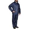 Mens Navy Blue 2-Piece Rain Suit with Hood L Colour blue Size l 