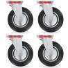  Swivel Casters 4 pcs 200 mm Quantity in Package 4 