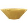 Chic Gold Ceramic Wash Basin 42x14 cm - Hipomarket