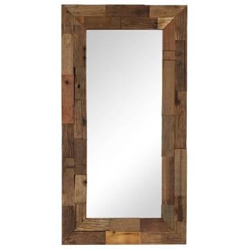 Vintage Mirror Solid Reclaimed Wood 50x110 cm | HipoMarket