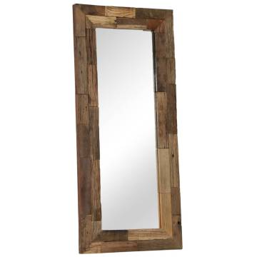 Vintage Mirror Solid Reclaimed Wood 50x110 cm | HipoMarket