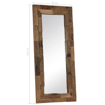 Vintage Mirror Solid Reclaimed Wood 50x110 cm | HipoMarket