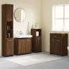  4 Piece Bathroom Furniture Set Brown Oak Engineered Wood Colour brown oak Number of 4 Number of Pieces 1 