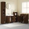 4 Piece Bathroom Furniture Set in Brown Oak - Elegant Storage