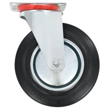 12 pcs Swivel Casters 200 mm - Durable & Smooth Mobility