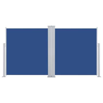 Retractable Side Awning 170x600 cm - Blue | Hipomarket UK