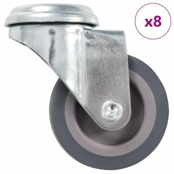 8 pcs Bolt Hole Swivel Casters 50 mm | Hipomarket