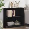  Bookshelf Black 80x24x75 cm Engineered Wood Colour black Quantity in Package 1 Height 75 cm Width 80 cm 