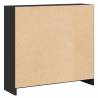 Compact Black Bookshelf 80x24x75 cm | Durable Engineered Wood