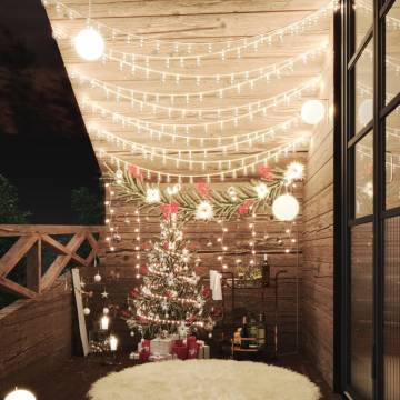 Globe Fairy String Lights 20m 200 LED Warm White - 8 Modes