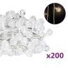 Globe Fairy String Lights 20m 200 LED Warm White - 8 Modes