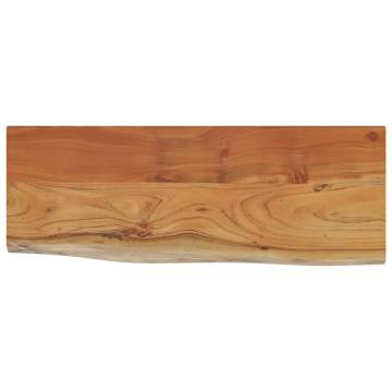 Solid Acacia Live Edge Wall Shelf - 50x20 cm | HipoMarket