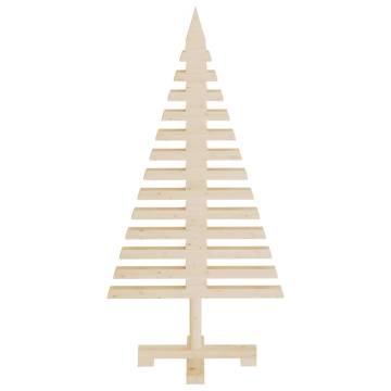 Wooden Christmas Tree - 90 cm Solid Pine Decoration