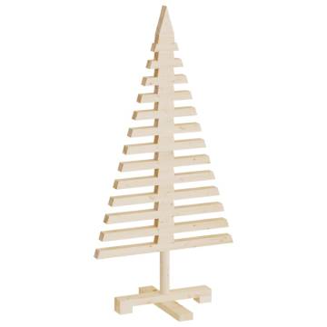 Wooden Christmas Tree - 90 cm Solid Pine Decoration