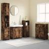  4 Piece Bathroom Furniture Set Smoked Oak Engineered Wood Colour smoked oak Number of 4 Number of Pieces 1 