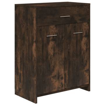 4 Piece Bathroom Furniture Set - Smoked Oak & Engineered Wood