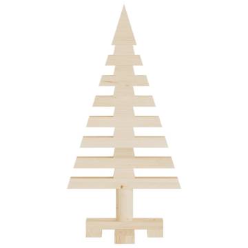 Wooden Christmas Trees for Decoration | 3 pcs Solid Pine