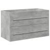 2 Piece Bathroom Furniture Set - Concrete Grey Wood | HipoMarket