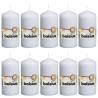 Bolsius Pillar Candles 10 pcs 120x58 mm White Colour white Size 120 x 58 mm Quantity in Package 10 