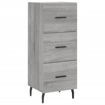 Stylish Highboard Grey Sonoma - Durable Engineered Wood