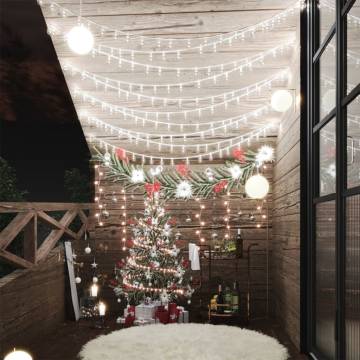 20m 200 LED Cold White Globe Fairy String Lights | HipoMarket