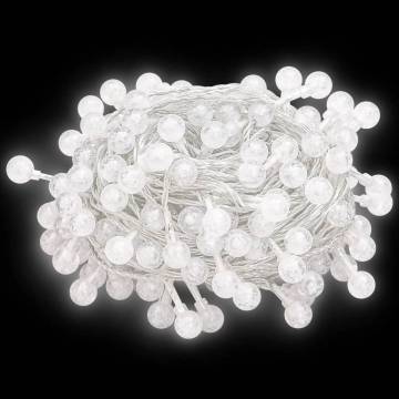 20m 200 LED Cold White Globe Fairy String Lights | HipoMarket