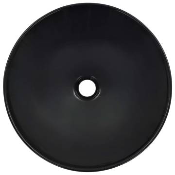 Wash Basin 41x12.5 cm Ceramic Black | Chic Bathroom Accessory